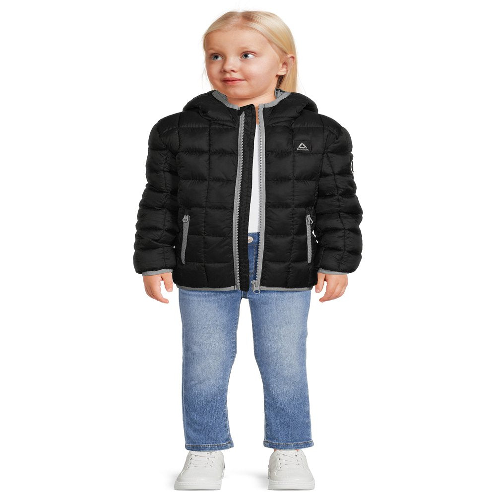 Reebok Baby and Toddler Puffer Jacket, Sizes 12M-5T