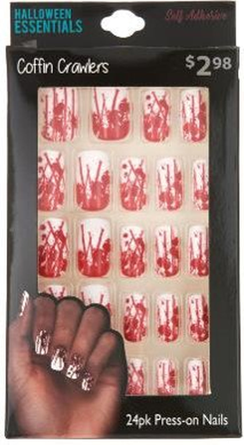 24PK Nails  Bloody Splatter