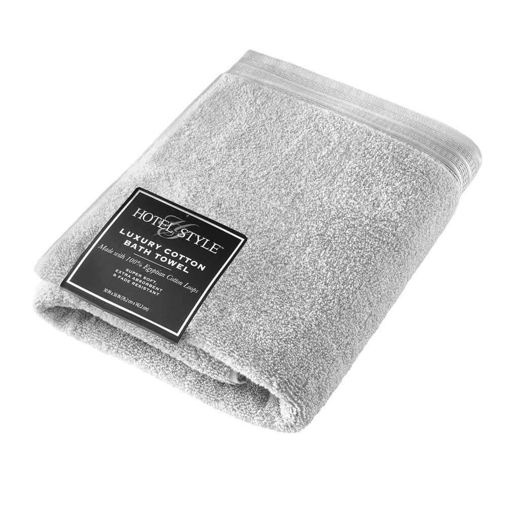 Hotel Style Egyptian Cotton Bath Towel, Platinum Silver