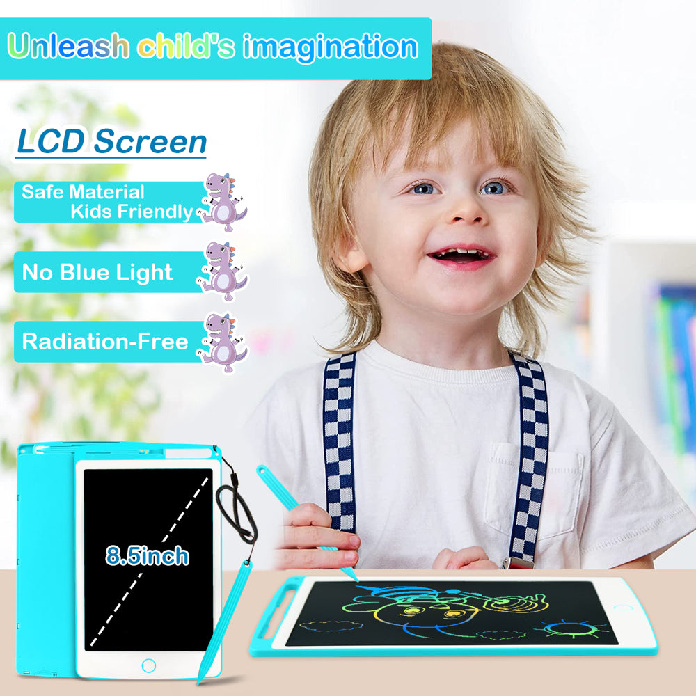 Adofi 8.5-inch LCD Writing Tablet for Kids, Etch a Sketch Writing Board for Kids, Toy for 1 2 3 Year Old Boys Girls, Christmas Gifts for 2 3 4 5 6 7 8 Years Old Girls Boys, Electronics Drawing Board