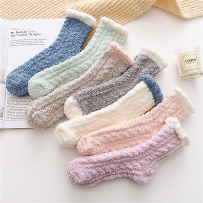 7 Pairs Fuzzy Socks for Women, Fluffy Socks Women, Cozy Socks for Women Slipper Socks