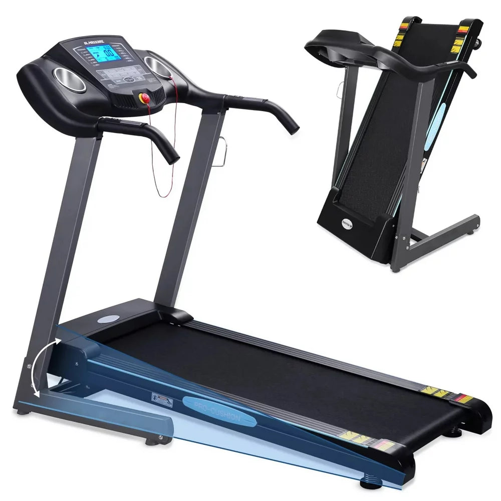 MaxKare 2.5 HP Folding Treadmill with 12% Auto Incline 8.5 mph Speed 15 Preset Program, 220lbs Max Weight, for Home Gym