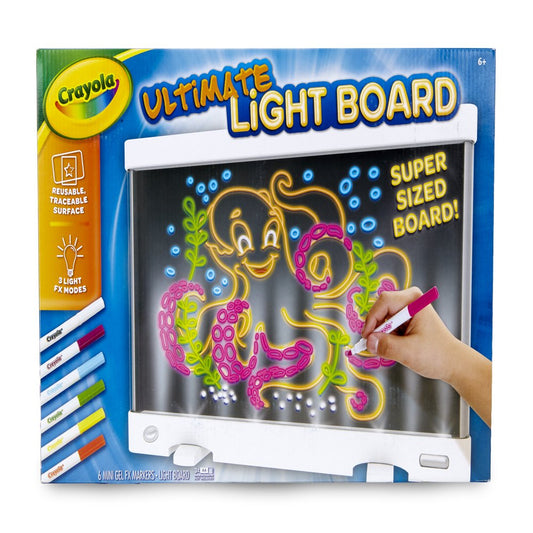 Crayola Ultimate Light Board Drawing Tablet Coloring Set, Light-Up Toys for Kids, Beginner Child