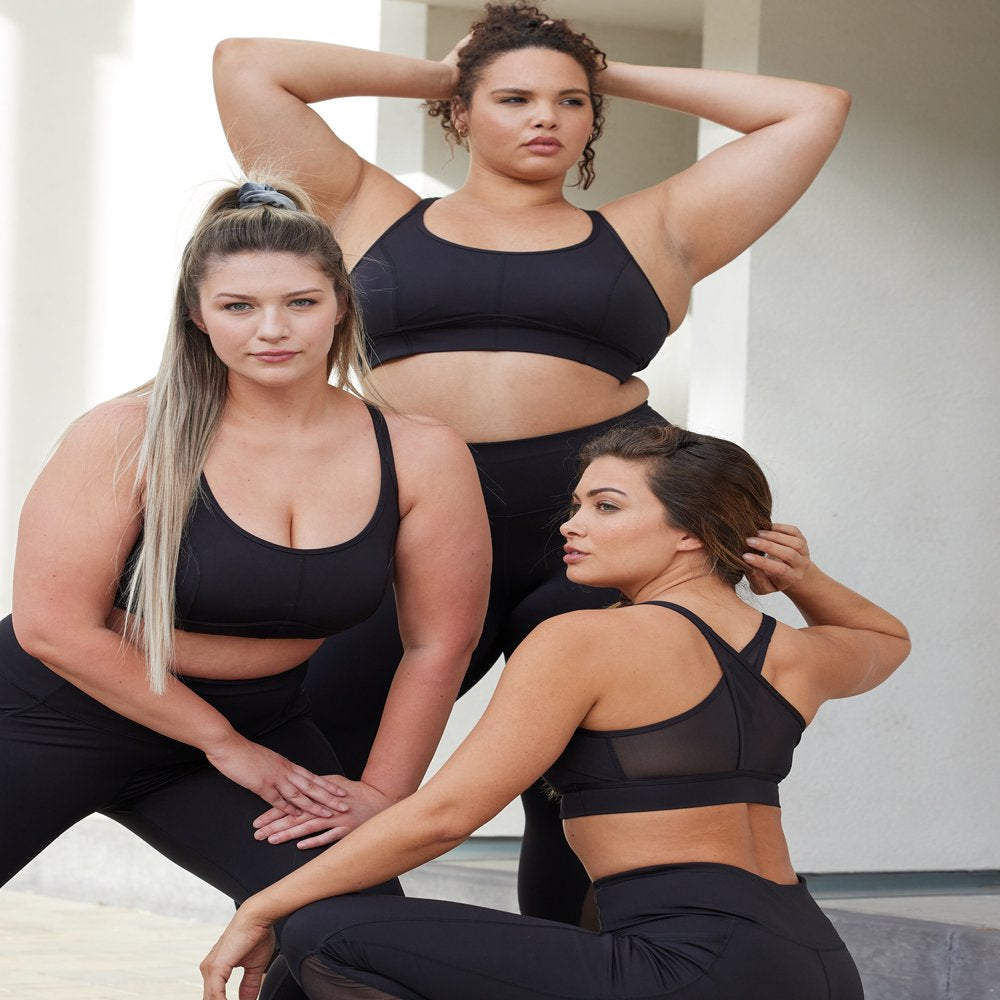  Women'S plus Size Molded Cup Sports Bra