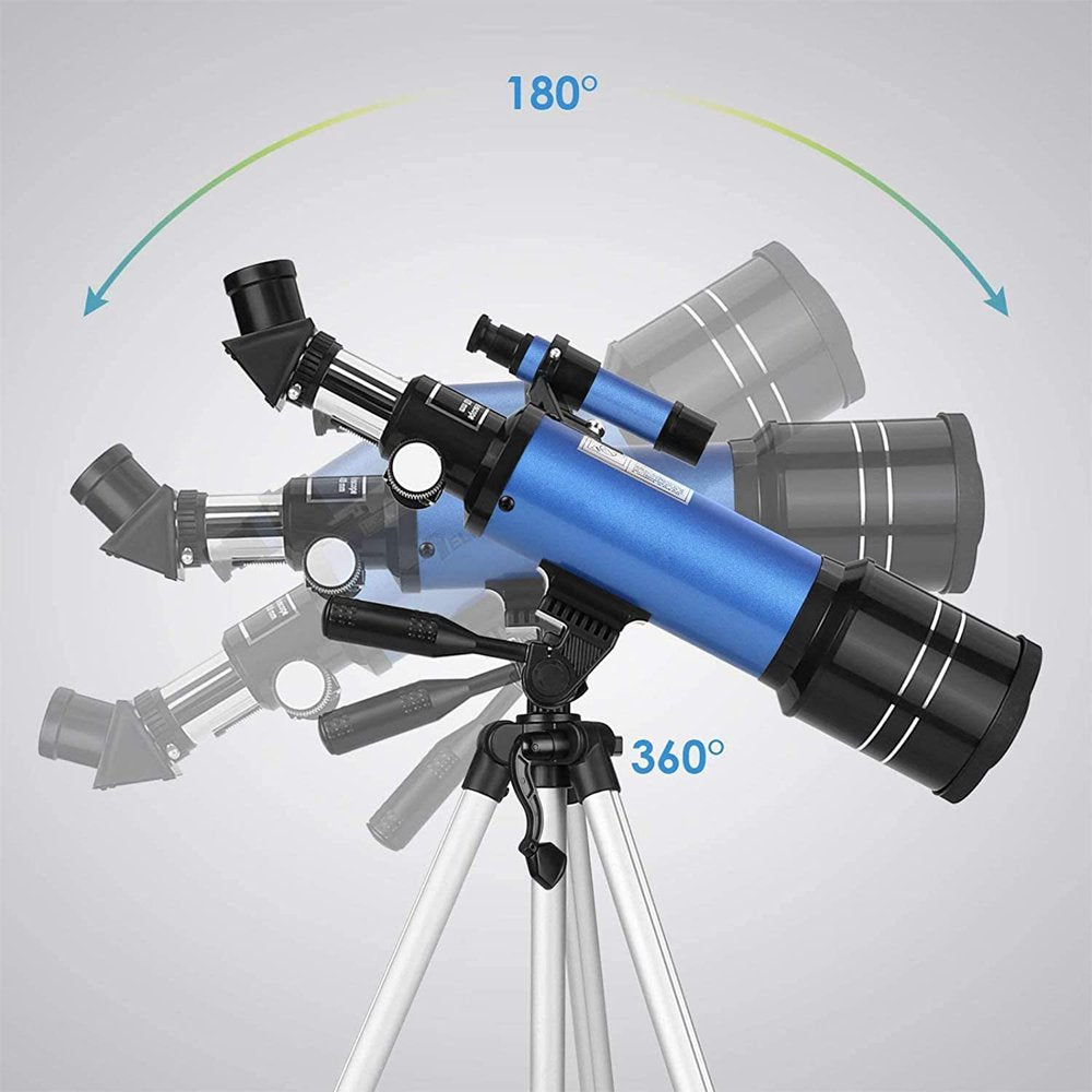 TELMU Telescope, 70mm Aperture 400mm AZ Mount Astronomical Refracting