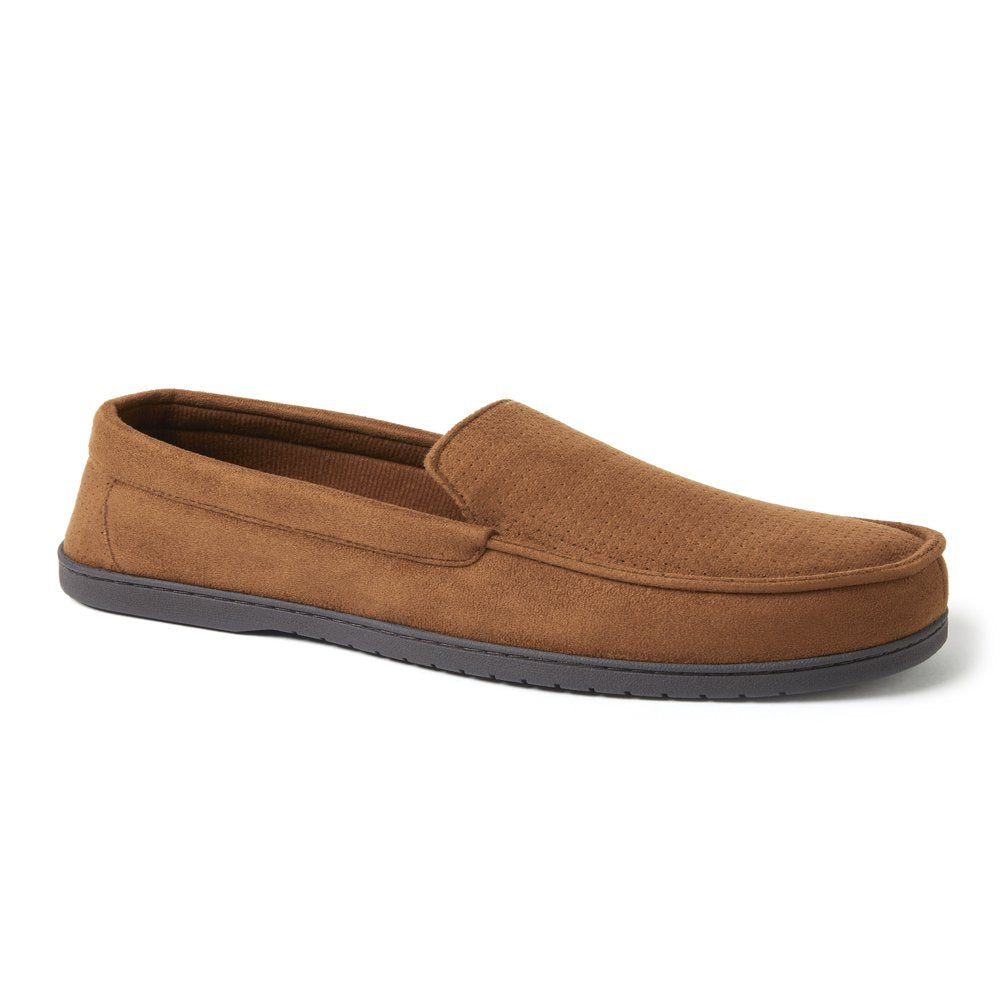 Dearfoams Cozy Comfort Men's Jason Microsuede Moccasin Slippers