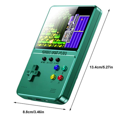 Handheld Game Console Portable Rechargeable Retro Video Game Console Support for Connecting TV and Two Players Green