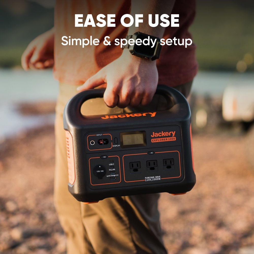 Jackery Explorer 1000 Portable Power Station, Home Backup, Emergency, Outdoor Camping