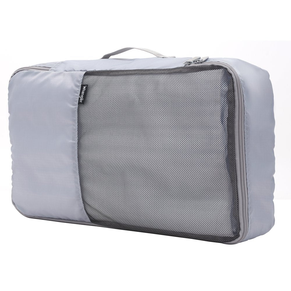  4-Piece Packing Cubes Set for Luggage and Travel, Silver