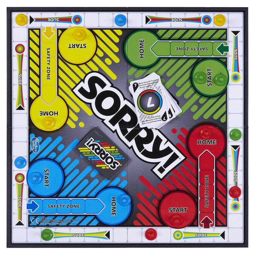 Sorry! Kids Board Game, Family Board Games for Kids, 2 to 4 Players, Ages 6+