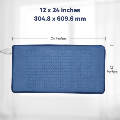 MARNUR Heating Pad for Back Pain, Large Size 12''x24'' with 4 Heat Settings, Auto Shut-off - Blue