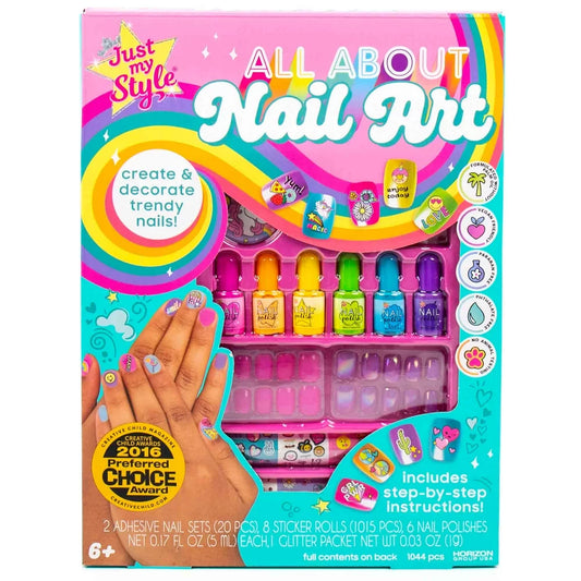 Just My Style® All About Nail Art, Boys and Girls, Child, Ages 6+