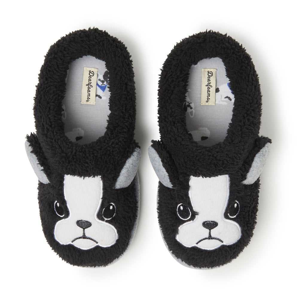 Dearfoams Kid's Peyton Animal Slip On Clog Slippers