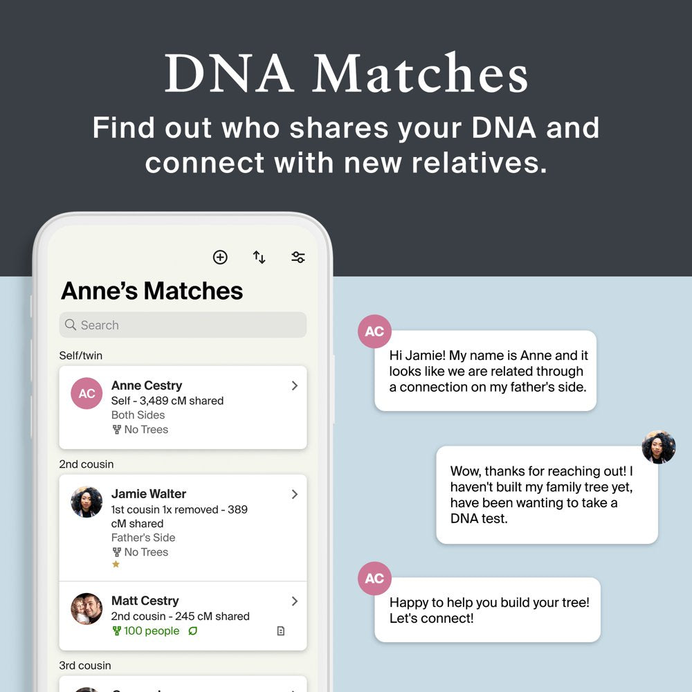 AncestryDNA Genetic Test Kit: Personalized Genetic Results, DNA Ethnicity Test, Complete DNA Test