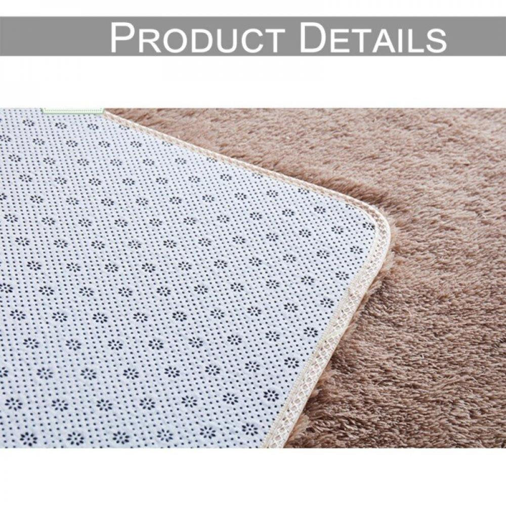  Long Plush Area Rug Ultra Soft Fluffy Washable Non-Slip Decorative Floor Mat for Living Room Bedroom Playing Room