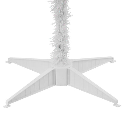 National Tree Company Pre-Lit Artificial Christmas Tree, White Tinsel, White Lights, Includes Stand, 4 feet