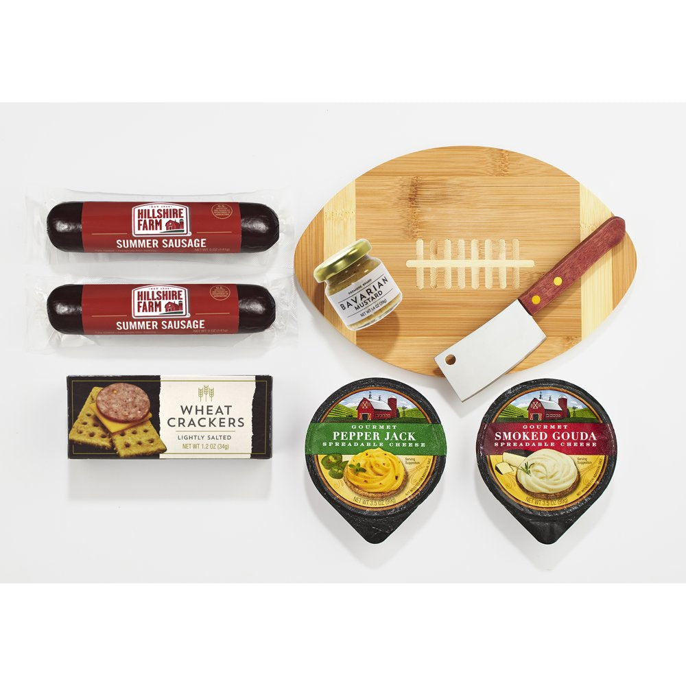 Hillshire Farm Gametime Party Holiday Gift Box, Assorted Meat & Cheese, 19.6oz