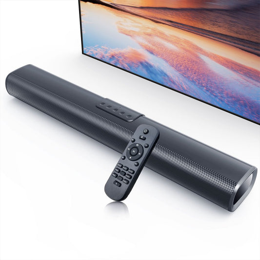 2.1Ch Sound Bars for TV, Soundbar with Subwoofer, Wired & Wireless Bluetooth 5.0 3D Surround Speakers, Optical/Hdmi/Aux/Rca/Usb Connection, Wall Mountable, Remote Control