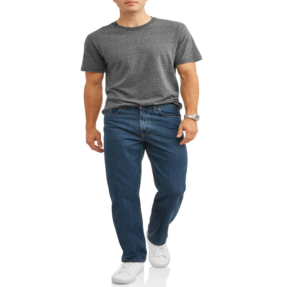  Men's and Big Men's 100% Cotton Relaxed Fit Jeans