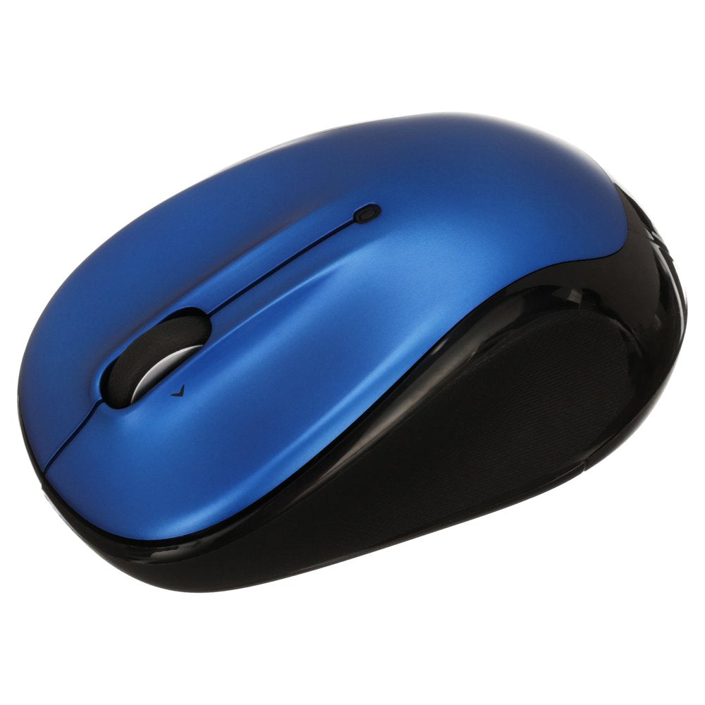 Compact Wireless Mouse, 2.4 Ghz with USB Unifying Receiver, Optical Tracking, Blue