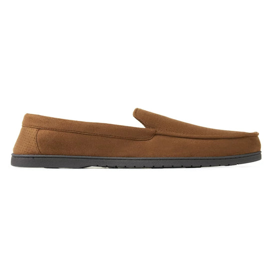 Dearfoams Cozy Comfort Men's Jason Microsuede Moccasin Slippers