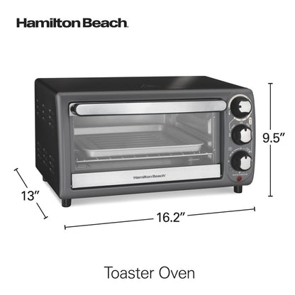 Hamilton Beach Toaster Oven in Charcoal, Model 31148