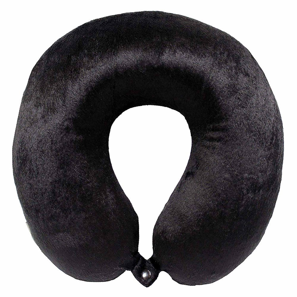 Bon Voyage® Classic Memory Foam Travel Neck Pillow, Grey