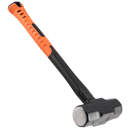 2 PCS 16 Inch 4 Lbs Small Sledge Hammer, 4 Pound Mini Club Hammer with with Fiberglass Handle, black orange