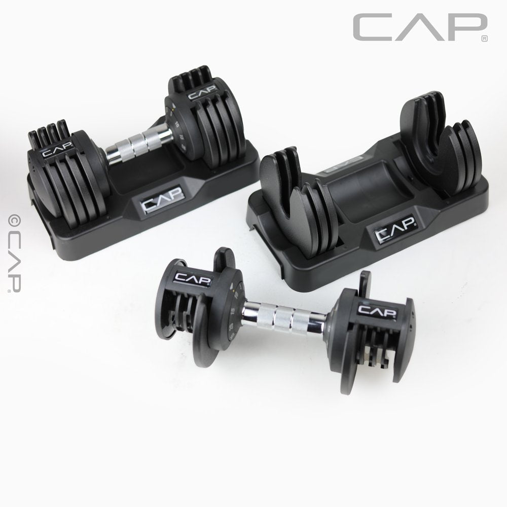  Barbell 25lb. Adjustable Dumbbell, Quick Select 5-25, Single