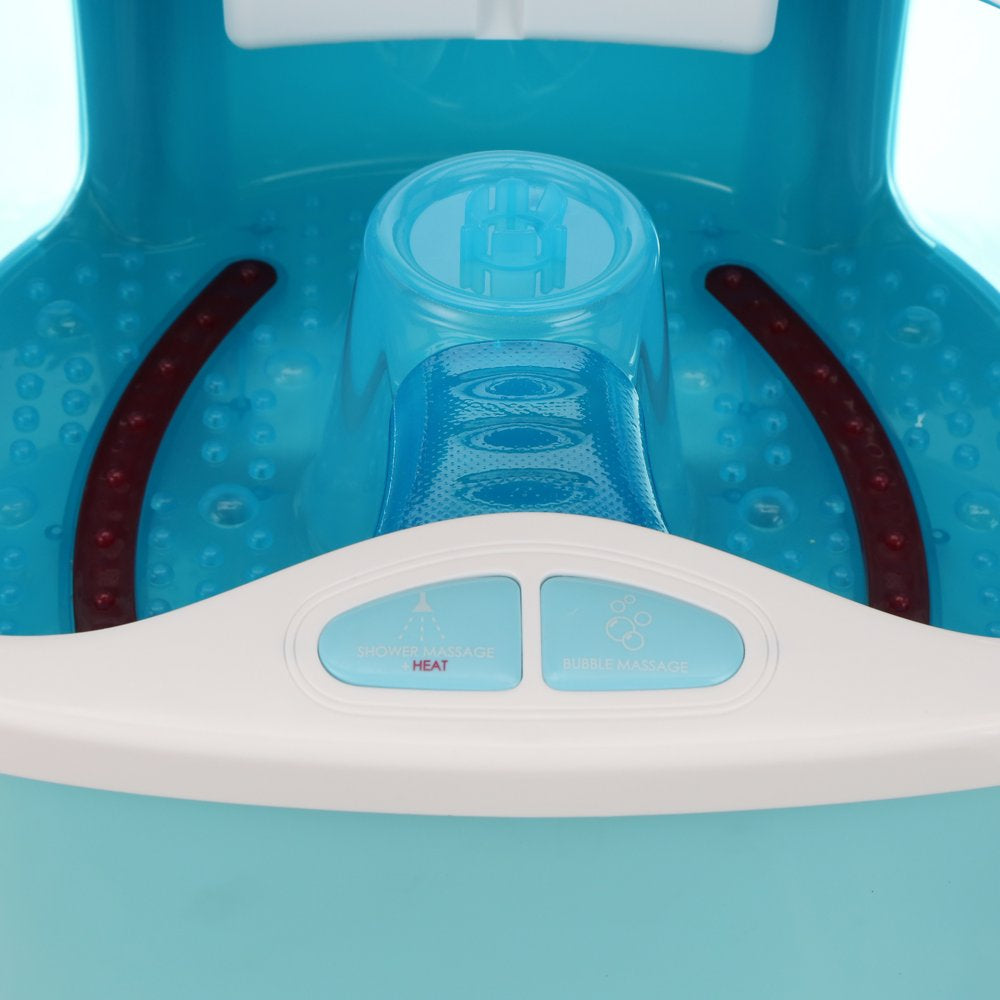 Homedics Shower Bliss Footspa with Massaging Water Jets, 3 Attachments and Toe-Touch Controls, FB-625