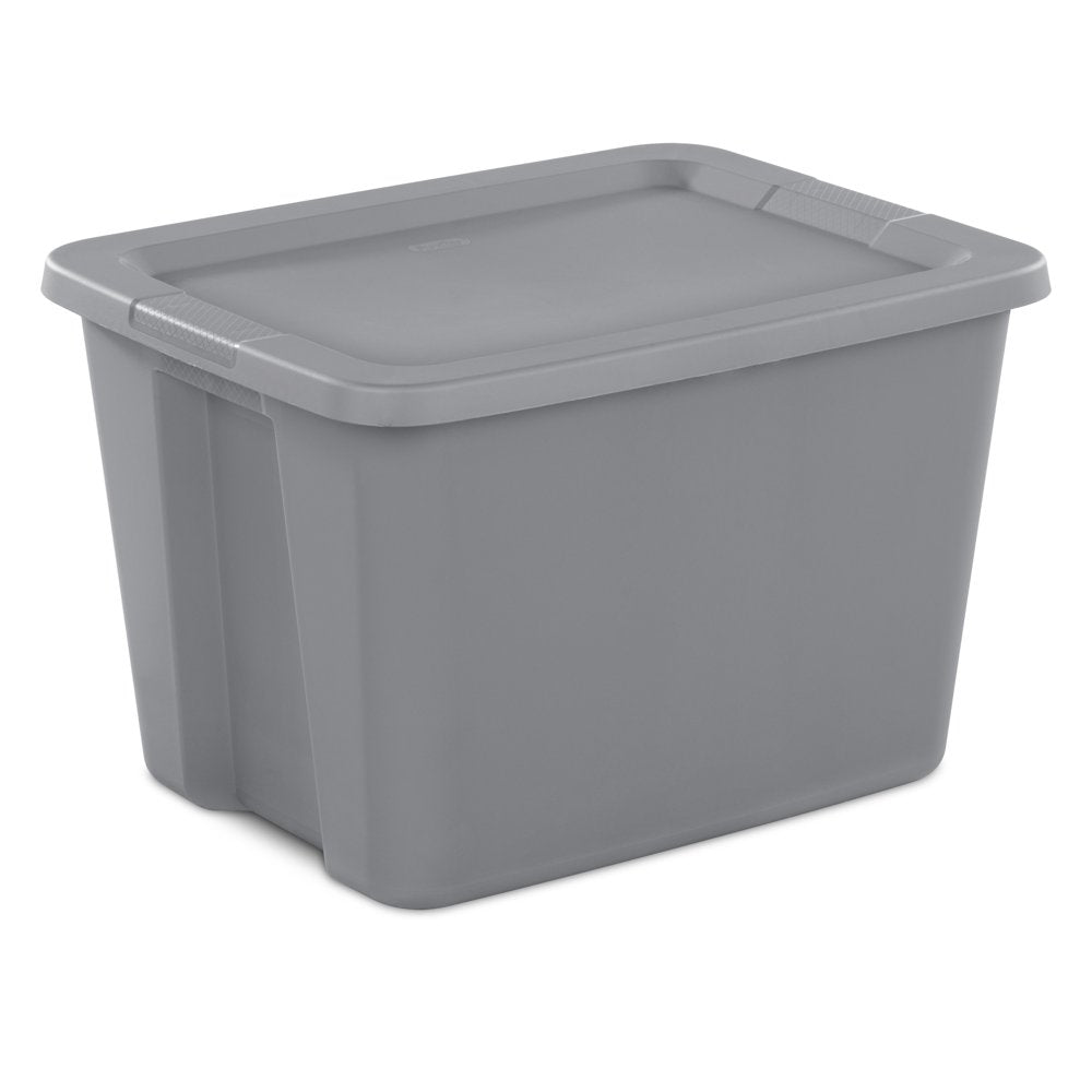 Sterilite 18 Gallon Tote Box Plastic, Black