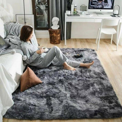  Long Plush Area Rug Ultra Soft Fluffy Washable Non-Slip Decorative Floor Mat for Living Room Bedroom Playing Room