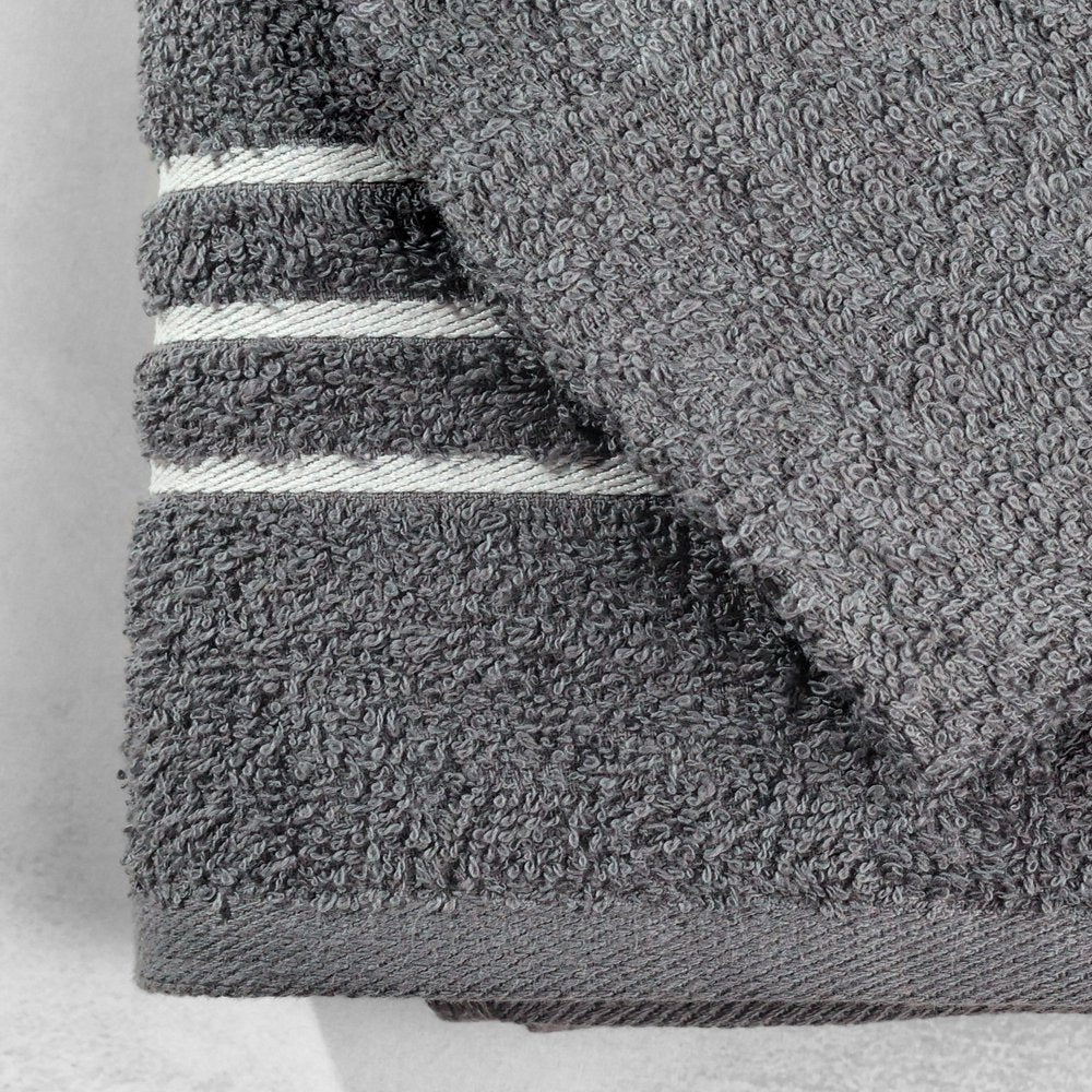 Mainstays Soft & Plush Cotton Adult Bath Towel, Gray