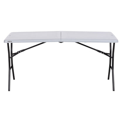 Lifetime 5-Foot Fold-in-Half  Table, Gray (80861)