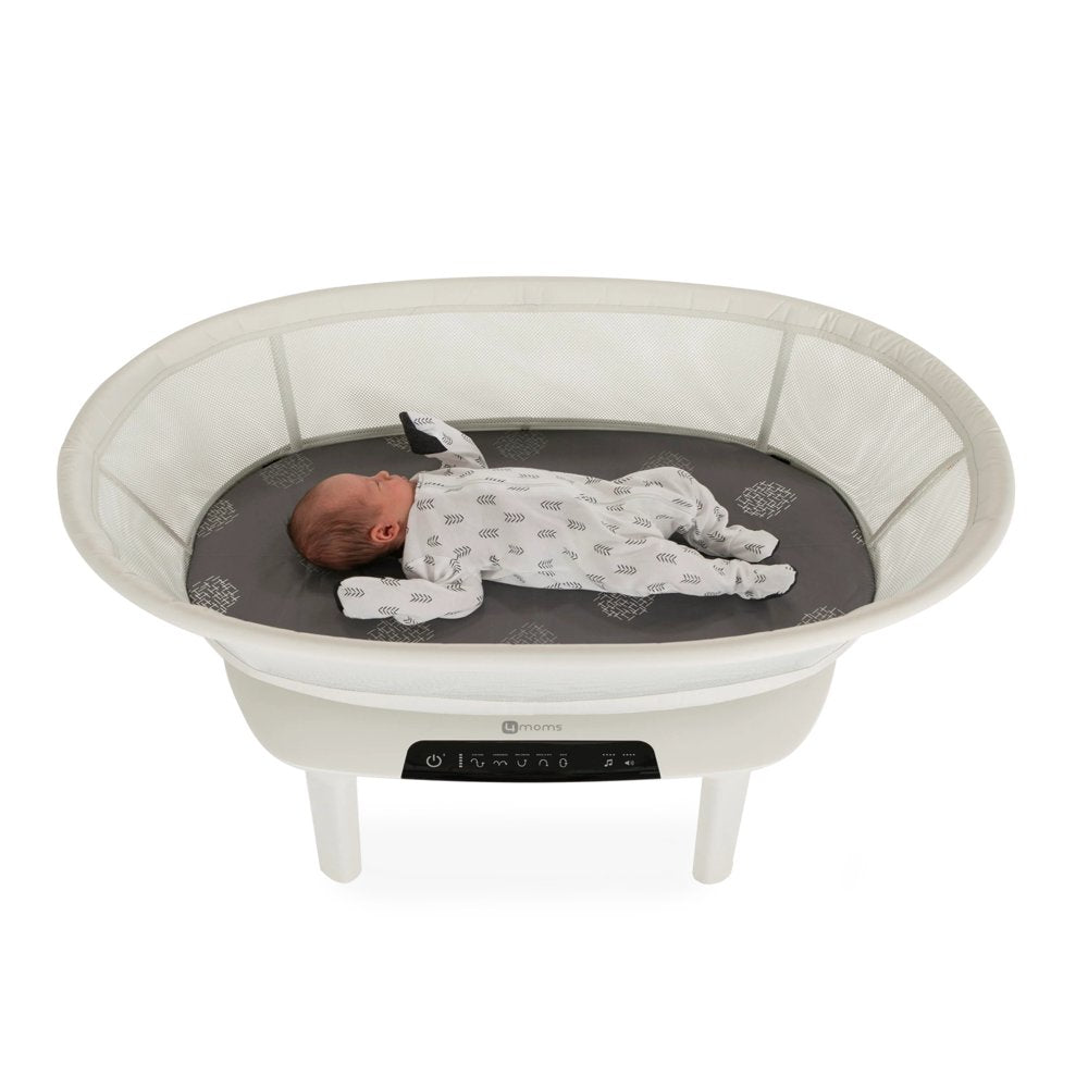 4moms MamaRoo Sleep Bassinet, Supports Baby's Sleep with Adjustable Features - 5 Motions, 5 Speeds, 4 Soothing Sounds and 2 Heights