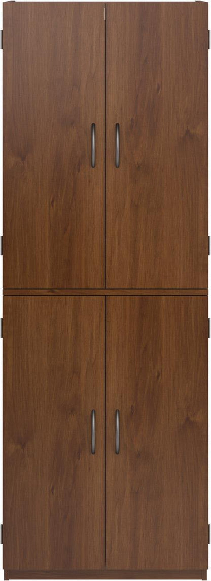 Mainstays 4-Door 5' Storage Cabinet, Espresso