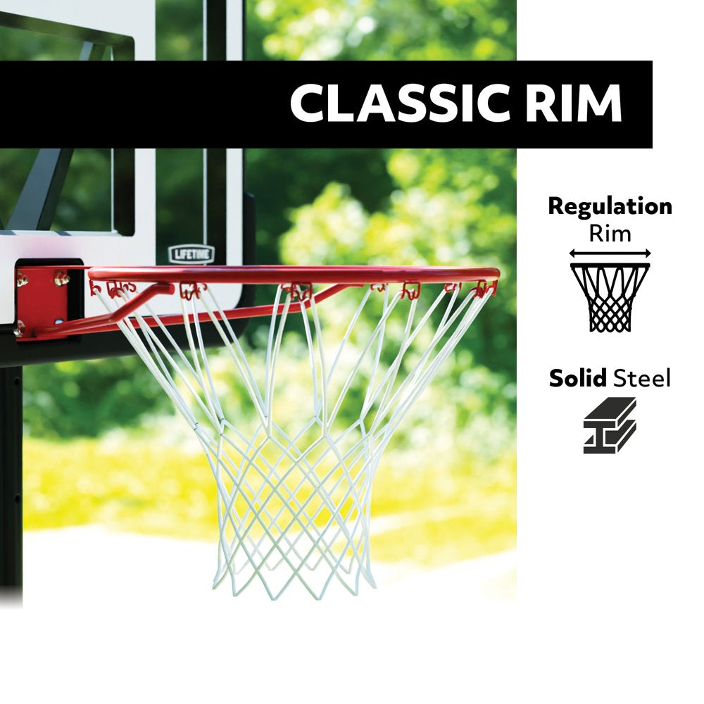 Lifetime Adjustable Portable Basketball Hoop, 44 inch HDPE Plastic Impact® (90759)