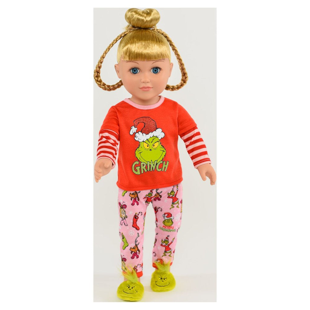 My Life As Poseable Grinch Sleepover 18 inch Doll, Blonde Hair, Blue Eyes