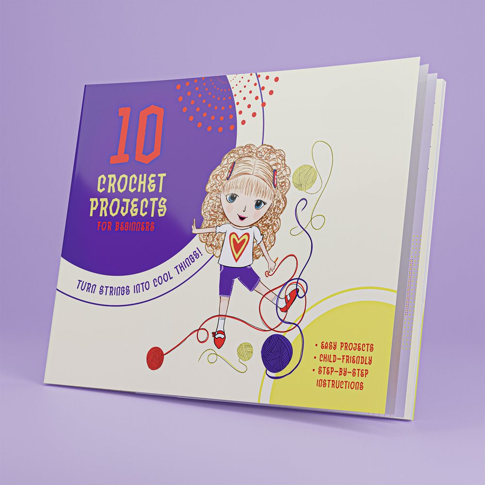 Craftbud Beginner Crochet Book Guide, 10 Projects