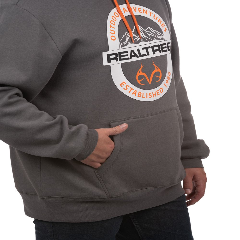 Realtree Men’s Graphic Hoodie with Long Sleeves