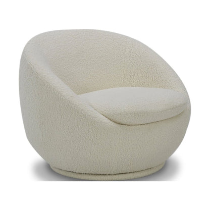 Better Homes and Gardens Mira Swivel Chair, Cream