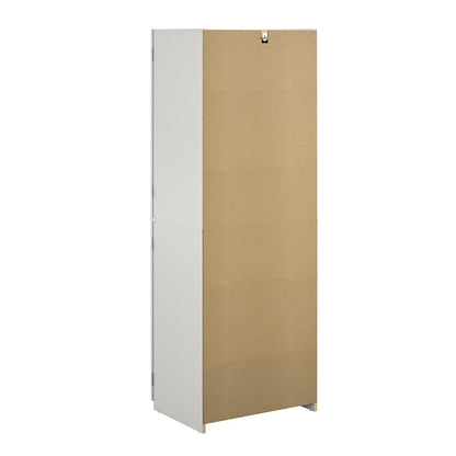 Mainstays 4-Door 5' Storage Cabinet, White Stipple