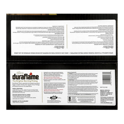 Duraflame Gold Ultra Premium 4.5lb Firelogs, 6-Pack Case, 3 Hour Burn