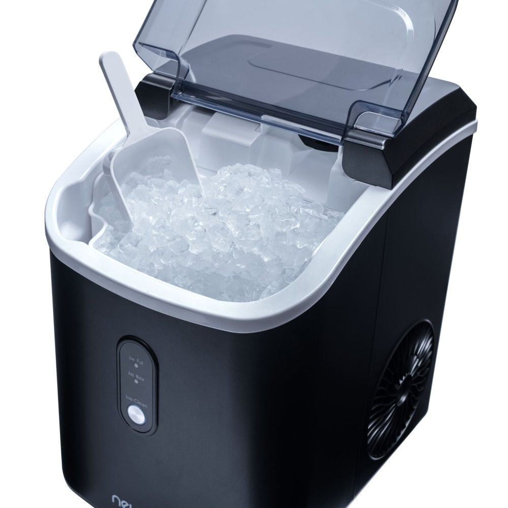 Newair 26 Lbs. Countertop Nugget Ice Maker | Compact Ice Machine | Matte Black