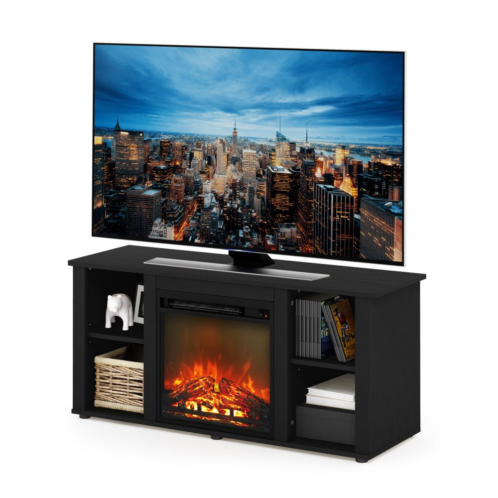 Furinno Jensen Fireplace TV Stand for TVs up to 55