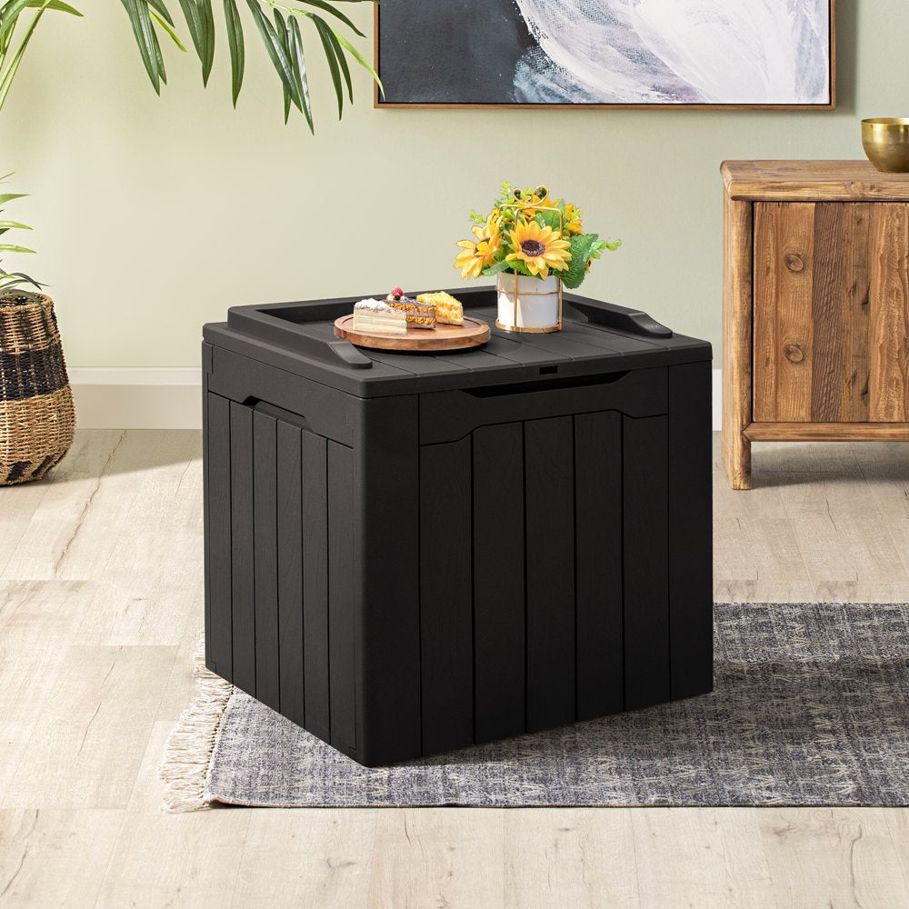 Homall 31 Gallon Outdoor Deck Box In Resin with Seat, Black