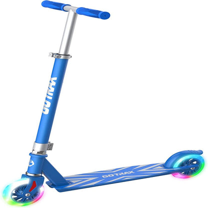  Kick Scooter for Kids Ages 4-9, 5" LED Flashing 2 Wheels Kids Scooter Unisex, Blue