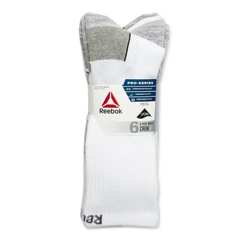 Reebok Men's Pro Series Crew Socks, 6-Pack