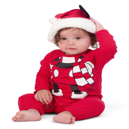 Mickey Mouse Christmas Baby Unisex Coveralls and Hat Set, 2-Piece, Sizes 0/3M-2T