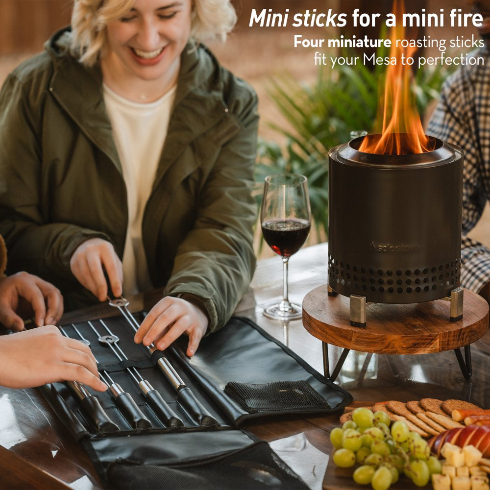 Solo Stove Mesa Accessory Pack XL | Incl. 4 Stainless Steel Mini Sticks + Stick rests, Pellet Scoop, Mesa XL Lid, Carry Case, Accessories for Outdoor Fire pit Mesa XL, 8.8 x 16 in, 2.5 lbs